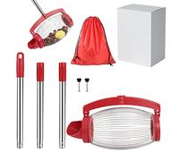 Collecteur De Noix, Cueille Fruit avec Manche Telescopique, Rouleau Ramasse Noix Noisettes Fruit, Cueille Fruits, Outils Manuels D'extérieur Légers pour Pacanes, Châtaignes