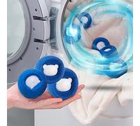 Collecteur de poils réutilisable pour machine à laver épilateurs pour linge, poils d'animaux peluches anti-enroulement pour vêtements balle de nettoyage pour poils de chien chat et animaux domestiques