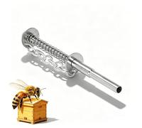 Collecteur de Pollen Manuel en Acier Inoxydable, poignée de Pollen Pratique, Outil d'apiculture Polyvalent pour la Collecte de Pollen de rucher et Les travaux de récolte de Miel