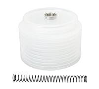 Collecteur de Poussière 125mm pour Perceuse Scie Cloche avec Couvercle Silicone Transparent - Accessoire de Rangement de Poudre pour Outils Électriques