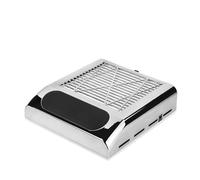 Collecteur de poussière de clous, Aspirateur à ongles 150W, ventilateur d'extraction for manucure et pédicure, absorbeur de poussière avec filtre amovible, collecte de poussière for Salon(Silver)