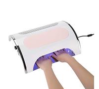 Collecteur de poussière d'ongle 3 en 1, perceuse à ongles électrique multifonctionnelle, collecteur d'aspiration de poussière d'art d'ongle UV LED pour salon de manucure 100-240V(Prise UE)