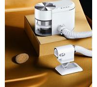Collecteur de poussière d'ongles - Aspirateur haute puissance, design ultra silencieux, compatible avec perceuse à ongles et lime, filtre réutilisable, support d'angle réglable