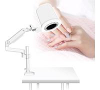 Collecteur De PoussièRe D'Ongles Avec BoîTe De Commande De Bouton De Vitesse, Prend En Charge 5 Types De LumièRes, ContrôLe IndéPendant Des LumièRes Par Bouton