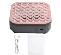 Collecteur de poussière d'ongles, extracteur de poussière d'ongles compact, ventilateur sous vide rechargeable avec filtre réutilisable, machine de manucure portable à forte aspiration 13,7 x 13,5 x