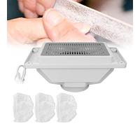 Collecteur de Poussière D'ongles, Extracteur électrique Puissant D'aspiration de Poussière D'ongle avec 3 Sacs de Stockage, Nettoyeur D'aspiration de Poussière de Ventilateur D'aspirateur(EU)