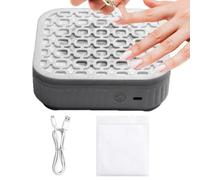 Collecteur De Poussière D'ongles - Plumeau Portable Rechargeable De 13,7 X 13,7 X 4,5 Cm Avec Ventilateur De 5 500 Tr/min | Machine D'aspiration Électrique Silencieuse Avec Filtre | Parfait Pour La Ma