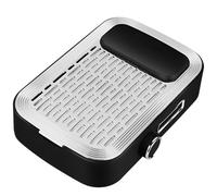 Collecteur de poussière d'ongles sans fil 80 W, aspirateur à ongles rechargeable avec vitesse réglable, ventilateur de bureau silencieux pour salons de manucure