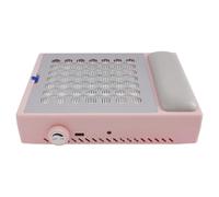 Collecteur de poussière pour ongles, avec filtre, séparateur de poussière d'ongles, professionnel, avec 2 sacs d'aspirateur, pour nail art, écoles de nail art, salons de beauté (rose)