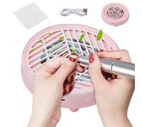 Collecteur de poussière pour ongles - Machine de nettoyage électrique silencieuse pour manucure | Extracteur de plumeau à ongles portable de bureau avec aspiration | Station de beauté alimentée par