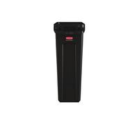 Collecteur de Recyclage Slim Jim Noir 87 L Rubbermaid