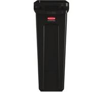 Collecteur de Recyclage Slim Jim Noir 87 L Rubbermaid Noir G