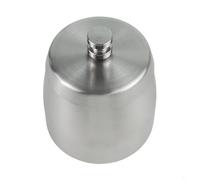 Collecteur de suie avec couvercle pour une utilisation en intérieur et en extérieur, fabriqué en acier inoxydable, coupe-vent, piège les cendres et efficacement (argenté)