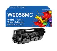Collecteur de Toner usagé W9058MC de Remplacement pour imprimantes Multifonctions HP Color LaserJet Managed E87640z et E87640dn, Haute capacité (71 000 Pages).,W9058MC -1Pack