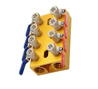 Collecteur d'eau conçu avec précision - Débitmètre en cuivre - 4/5/6/8 - Entrée 4/5/6/8 - Poignée de sortie pour machine de moulage - Débitmètre d'eau en cuivre - Collecteur hydraulique