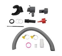 Collecteur d'eau de pluie en PVC pour kit d'installation complet, foret couronne et joint, trop-plein intelligent, compatible avec les tuyaux de descente de 70 à 110 mm pour le stockage de l'eau de la