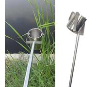 Collecteur d'eau télescopique réglable en acier inoxydable pour test de tête de puits de rivière et piscine Capacité 500 ml Profondeur 1,174 m Kit qualité des eaux usées
