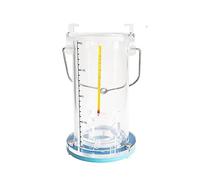 Collecteur d'échantillonnage d'eau épais en acier inoxydable de 2,5 L, baril d'échantillonnage durable de qualité de l'eau pour analyse des rivières, lacs et eaux de surface avec design en plexiglas