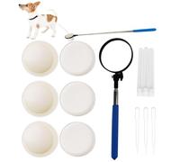 Collecteur d'échantillons d'urine canine - Récupérateur d'urine pour chien extensible | Bâton d'urine réutilisable en acier inoxydable - Kit de test d'urine de grossesse pour chien ABS - Collecteur