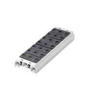 Collecteur d'échappement d'air, électrovannes 1/8 ", 4V110-06, 100M-2F/3F/4F/5F/6F/7F/8F/9F/10F/Station de Valve de Base pneumatique avec joints(7F)