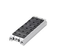 Collecteur d'échappement d'air, électrovannes 1/8 ", 4V110-06, 100M-2F/3F/4F/5F/6F/7F/8F/9F/10F/Station de Valve de Base pneumatique avec joints(6F)