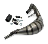 Collecteur d'échappement LeoVince X-FIGHT en acier inoxydable pour Fantic Motor Enduro 50 / Motard 50 / Competition/Performance