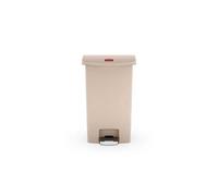 Collecteur déchets à pédale Slim Jim 68 litres - Beige