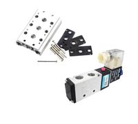 Collecteur d'électrovanne 4V210-08, série 200M, couplage de Position 1F ~ 20F, connecteur pneumatique PC, silencieux(4V210-08 1F)