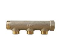 Collecteur entraxe 50mm Mâle Femelle 1"- 3 Départs Mâle 3/4