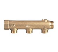 Collecteur mâle et femelle 26/34 avec purge 12/14, 5 départs 15/21 RIQUIER