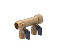 Collecteur à vannes MF 20x27 - départ m 15x21 - 2 départs NOYON & THIEBAULT