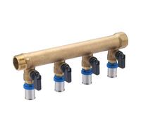 Collecteur mâle - femelle 20x27-4 départs multicouche à sertir Ø16 à vannes NOYON & THIEBAULT