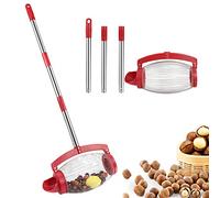 Collecteur Manuel de Noix - Rouleau Supérieur pour Cueilleur de Glands, Ramasseur de Feuilles et Noix de Pécan, Amande, Noisette - Accessoire Pratique pour Récolte