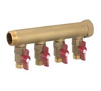 Collecteur MF 3-4 avec vanne 1-2 portée plate