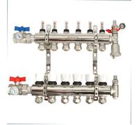 Collecteur plancher chauffant hydraulique Nourrice Comsi - 6 sorties
