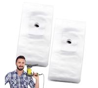 Collecteur Poussière Perceuse - Récupérateur Poussières | Cache-Poussière | Sac Perceuse Murale Pour Scie Cloche, Dispositif Antipoussière Pour Perforateur, 100 Sacs PE Renforcés Pour Maison Jardin Br