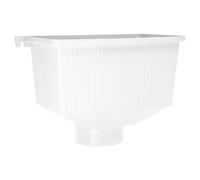 Collecteur PVC Blanc pour Tuyau Pluvial, Raccord Gouttière | Résistance aux Chocs, Installation Simple, Étanchéité Fiable, Anti-vieillissement, Pièce de Drainage Extérieure