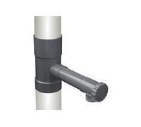 Linxor - Collecteur, récupérateur d'eau de pluie pour gouttière - Diamètre 8 cm