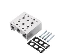 Collecteur SS5Y5 SY3120 SY5120 SY7120, électrovannes d'échappement d'air 2F/3F/4F/5F/6F/7F, Station de Valve de Base pneumatique avec joints(5F,SY5120)