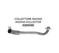 Collecteur Tube Pot D’Echappement ARROW Pour Honda GROM MSX 125 2016-2020 Gris
