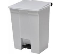 Collecteurs de déchets à pédale legacy avec couvercle hermétique retenant les odeurs volume 68 litres coloris blanc - rubbermaid - blanc Blanc