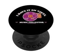 Collecteurs de Musique en Vinyle I Have It on PopSockets PopGrip Adhésif