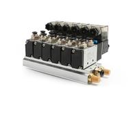 Collecteurs d'électrovanne 4V210-08 24v, électromagnétiques for contrôler le cylindre 4V210-08-10 24DC 4V410-15 4V110-06 AC220 DC12 AC24(4V210-08 6Position,AC24V)