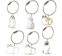 Collectez la boîte commémorative Charm Chain Chain Chain, Bouteille commémorative de Cheveux en Forme de Chat, Capsules de séries de Fourrures pour Animaux de Compagnie (2pcs) NO.1 and NO.4 2 pièces