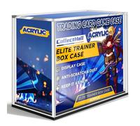 CollectHall Boîte de Rangement Rigide en Acrylique Transparent avec Base Noire