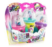 Canal Toys – Pack de 3 pots de slime métallique – Figurines Licorne – À partir de 5 ans – SSC 269