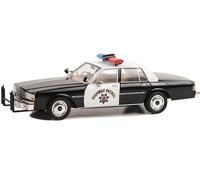 Collectibles 1989 Chevy Caprice PPV Black and White California Highway Patrol Hot Pursuit Series 8 1/24 Diecast Model Car by Greenlight 85582