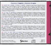collectif - chansons d'espoir, chansons de paix coffret 05 cds