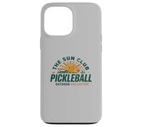 Collectif extérieur Retro Sun Club Pickleball Pickleball Coque pour iPhone 13 Pro Max