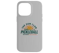 Collectif extérieur Retro Sun Club Pickleball Pickleball Coque pour iPhone 14 Pro Max